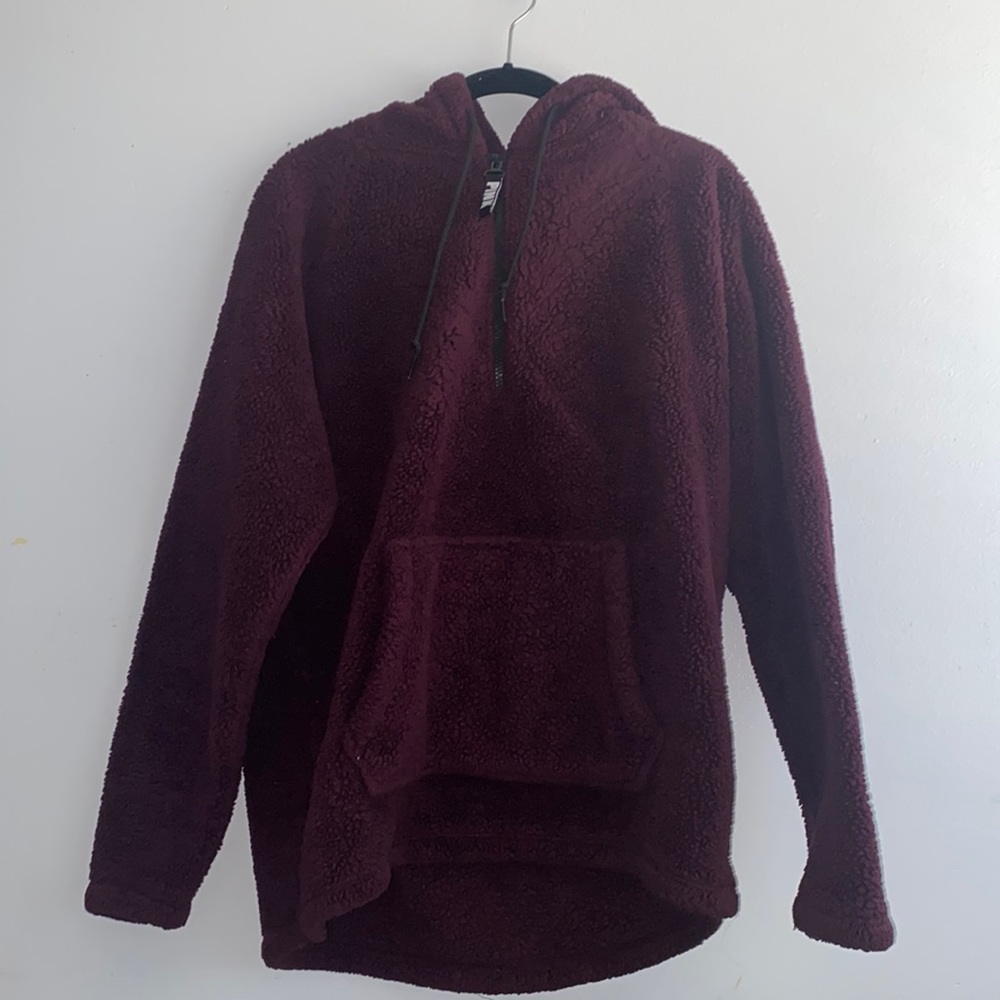 Maroon quarter zip